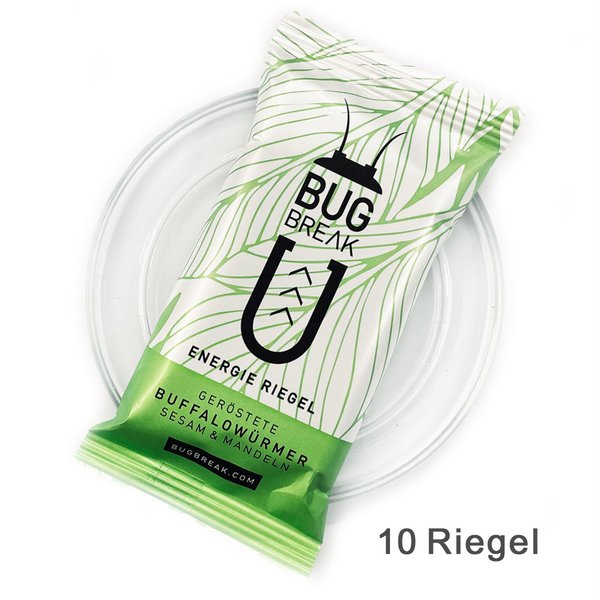 10x Bug-Break Insektenriegel je 36g